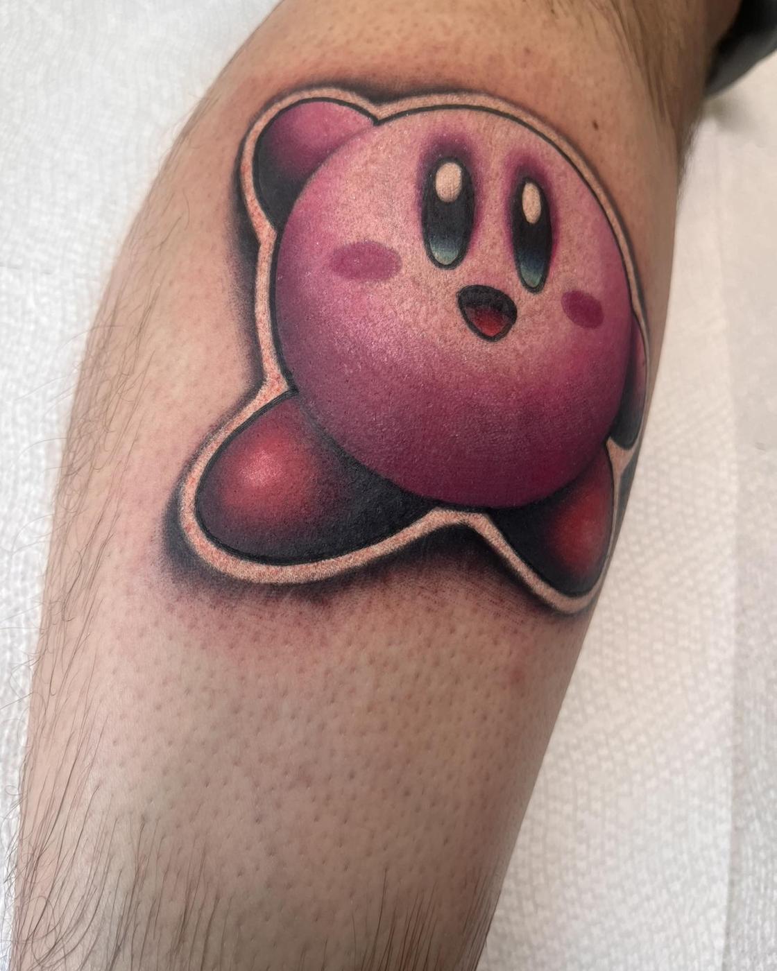 A soft color Kirby, smoothly shaded, on a calf.